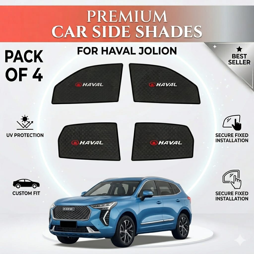 Haval Jolion Window Sun Shades – Custom Fit Fixed Type Car Sun Shades UV Protection Heat Shield Privacy Mesh Curtains Jolion 2021–2025