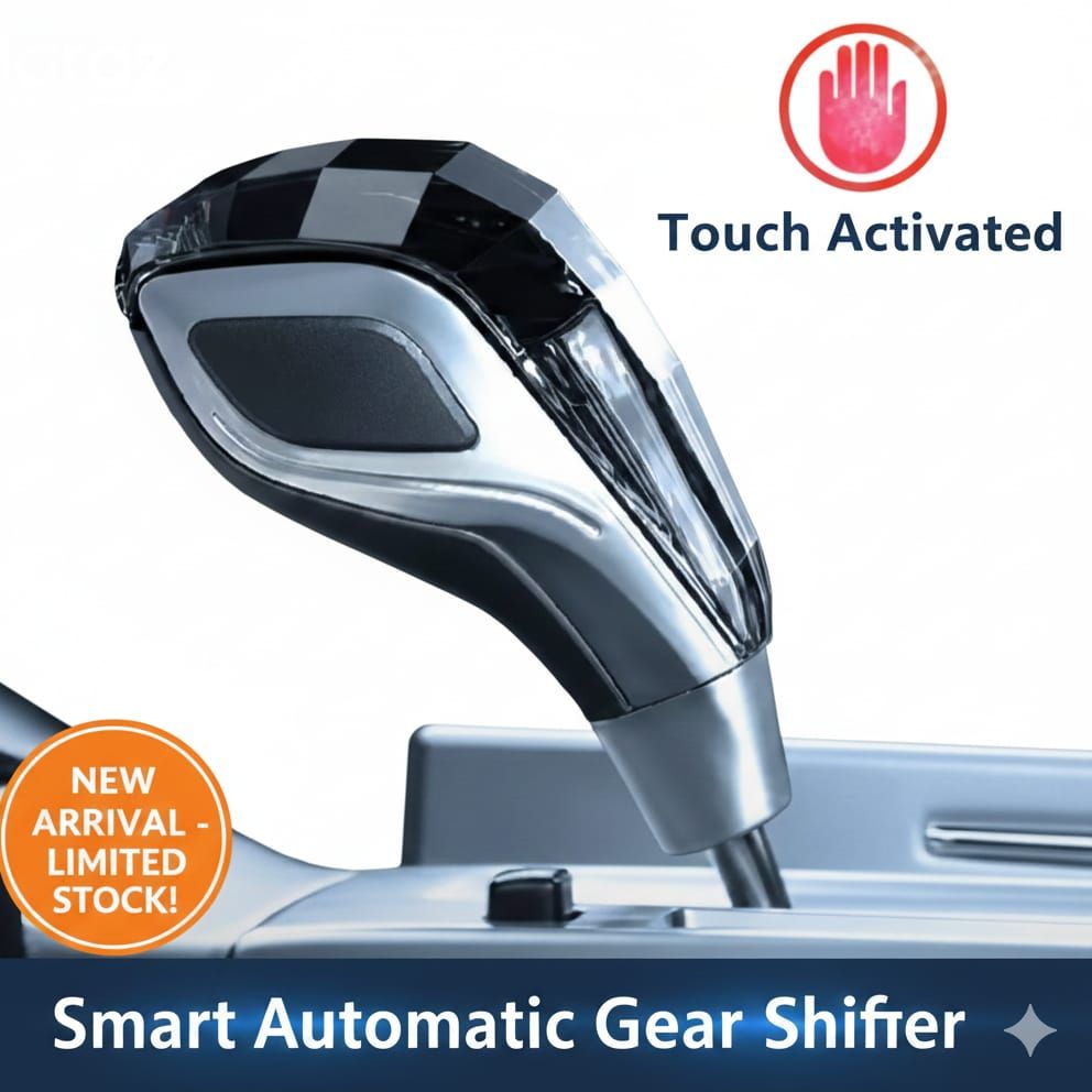 7 Color LED Crystal Car Gear Knob | Luxury RGB Gear Lever | Universal Manual & Automatic Shifter