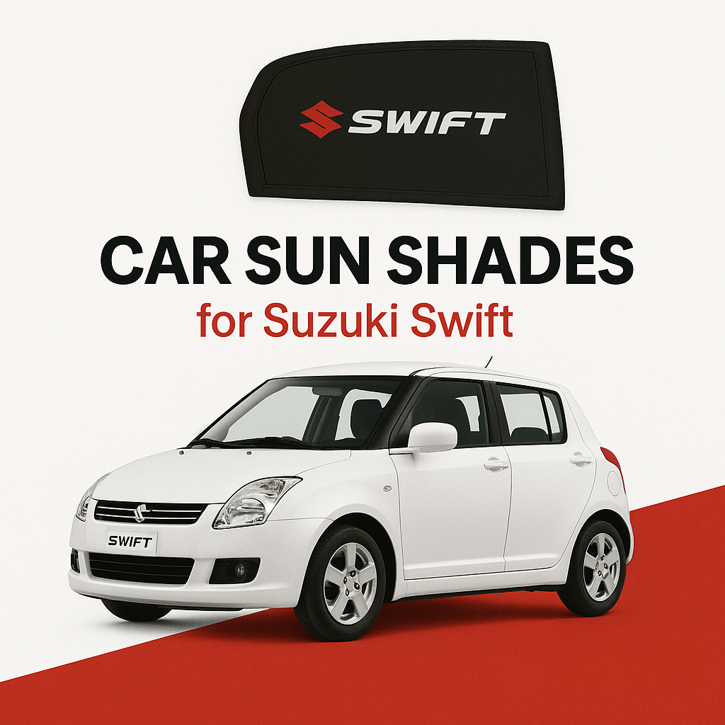 Suzuki Swift Old Model (2010–2017) Fixed Window Sun Shades – Double Ply & Single Ply UV Protection Heat Insulation Custom Fit Car Sunshade