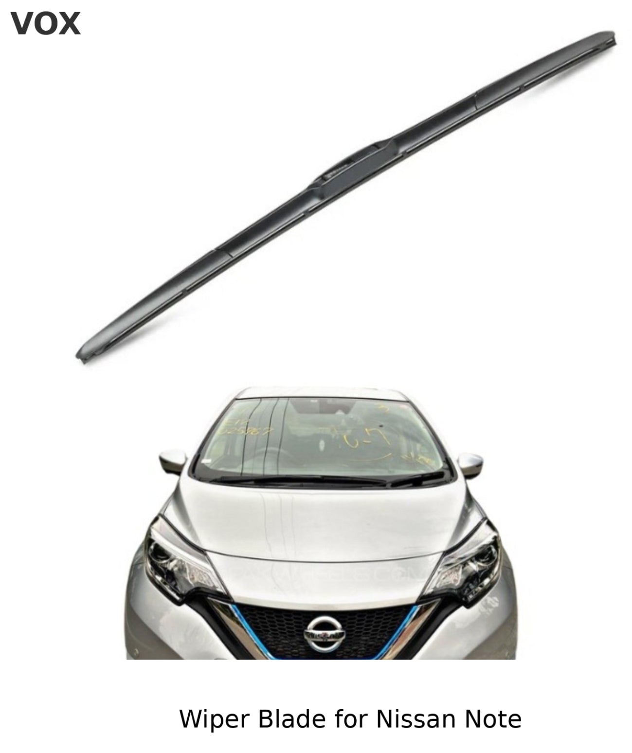 Nissan Note Wiper Blade 2016-2022 - Nissan Note Windshield Wiper Blades