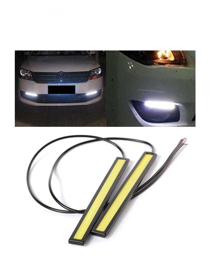 White/yellow LED Daytime Day Running Light for Bumpers (for all Cars and bikes) 2PCS