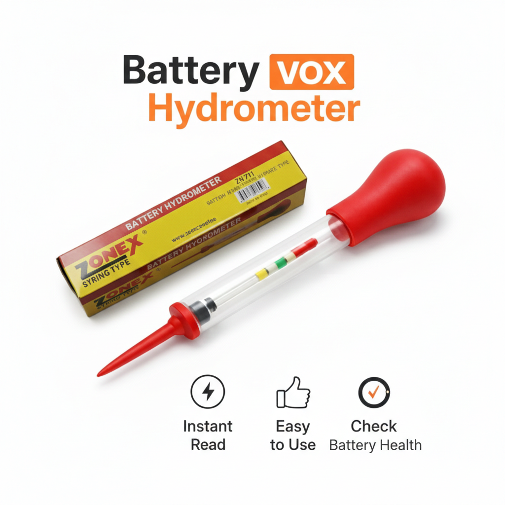 Battery Hydrometer Water Acid Tester Tool for Car Bike Inverter | Lead Acid Gravity Checker Meter 12V Battery Maintenance Tool