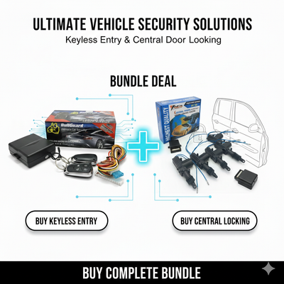 Original YOKO Universal Car Central Locking System 4 Door | Car Keyless Entry System | 12v Heavy Duty Motor Kit | Anti Theft Security Kit | Keyless Entry Remote Control System for cars