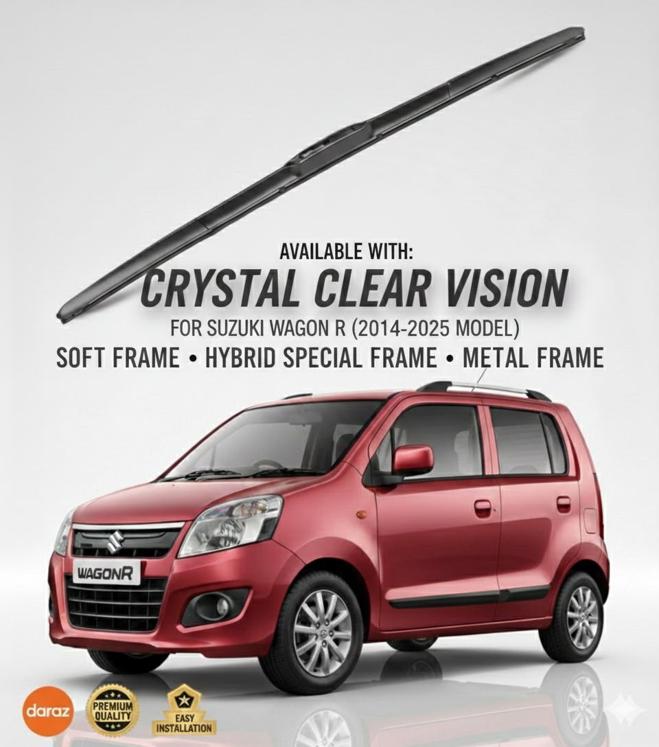 Suzuki WagonR Wiper Blade Set | Front Windscreen Wagon r Wipers Superior Quality | 2014–2023