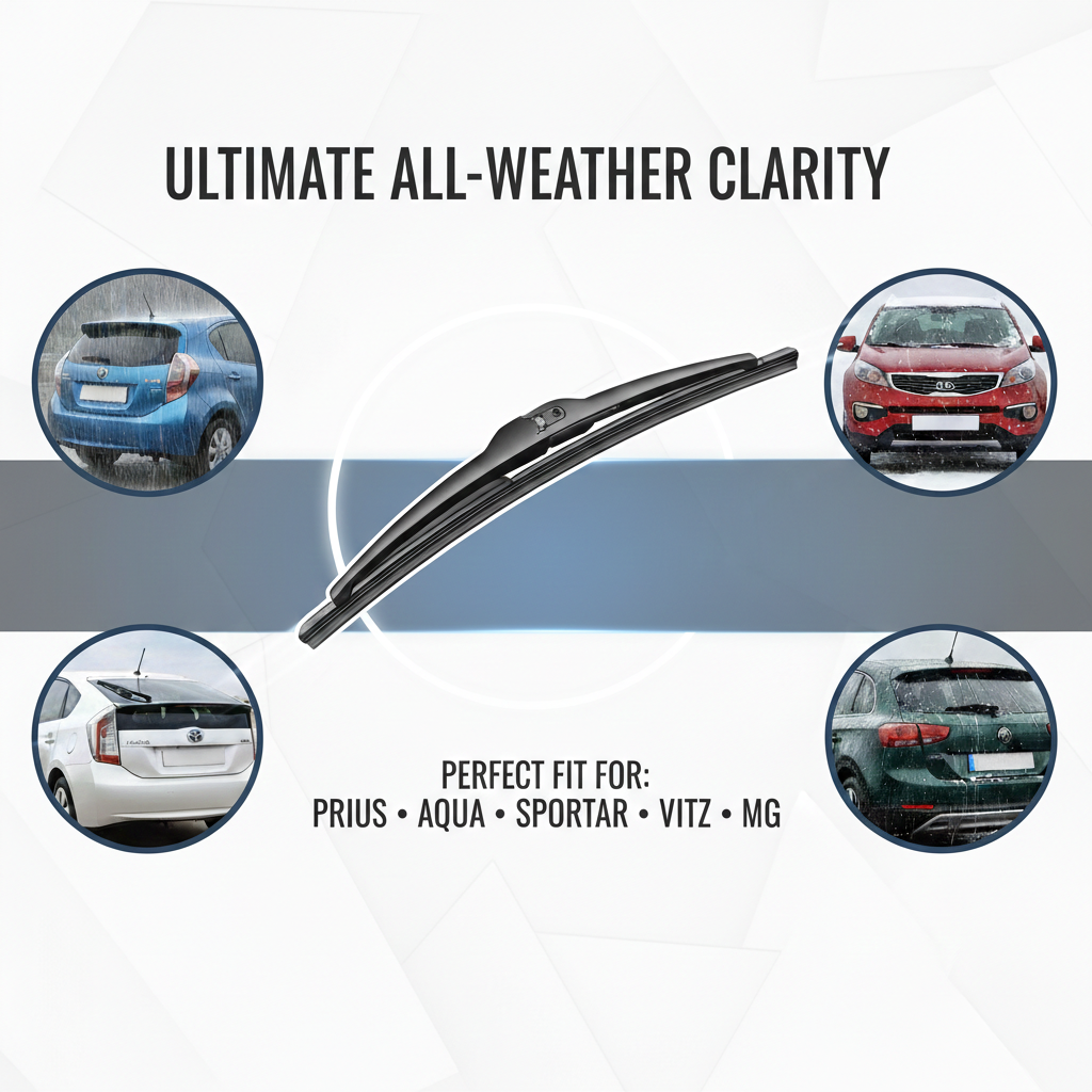 Rear Wiper Blade (Prius / Vezel / Vitz / Aqua / Sportage / MG) Car Rear Wiper Blade - Prius Back Wiper Blade | Vitz Back Wiper Blade | Aqua Back Wiper Blade | Kia Sportage Back Wiper Blade | MG Back Wiper Blade | Vezel Back Wiper