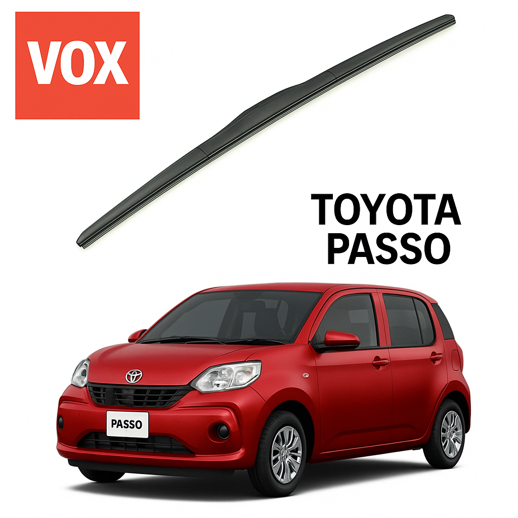Toyota Passo Wiper Blade 2004-2018 - Toyota passo Windshield Wiper Blades (1st,2nd & 3 Gen)